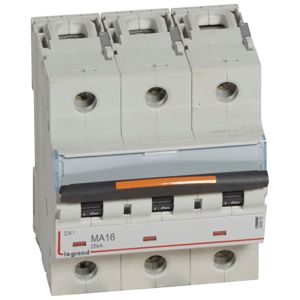 Legrand - Automaten DX³ MA 3P 16A 400V - 25KA - 4,5mod