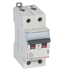 Legrand - Autom. DX³ 6000A/10kA 2P D50 400V 2 modules