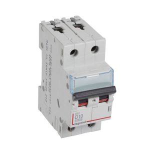 Legrand - Disj. DX³ 10000A/16kA 2P D10 230/400V - 2 modules