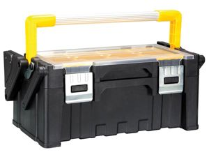 Velleman - Boîte à outils en plastique avec bacs amovibles