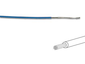 Velleman - Fil de câblage - ø 1.4 mm - 0.2 mm² - multibrin - bleu