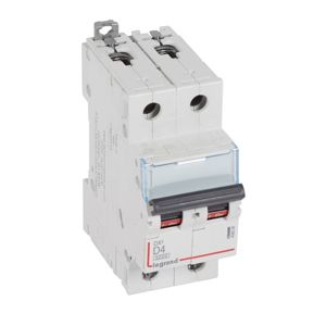 Legrand - Autom. DX³ 6000A/10kA 2P D04 400V 2 modules