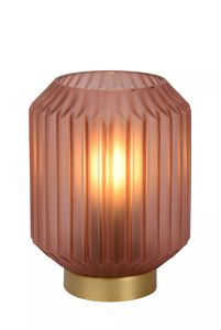 Lucide - SUENO - Lampe de table - Ø 13 cm - 1xE14 - Rose