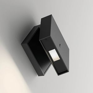 VIBIA - Alpha leeslamp zwart/chroom met schakelaar