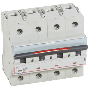 Legrand - Automaten DX³ 4P C 16A 400V - 36KA - 6mod