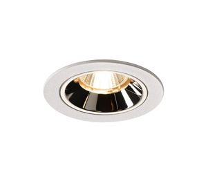 SLV LIGHTING - NUMINOS DL S, plafonnier encastré à LED indoor blanc / chromé 2700 K 40 °
