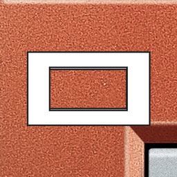 Bticino - LL-Plaque rectangul. 4 mod brique