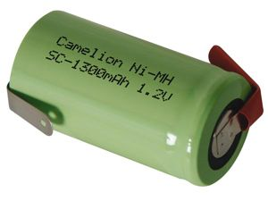 Velleman - Ni-mh batterij 1.2v - 1.3ah met soldeerlippen in tegengestelde richting (bulk)