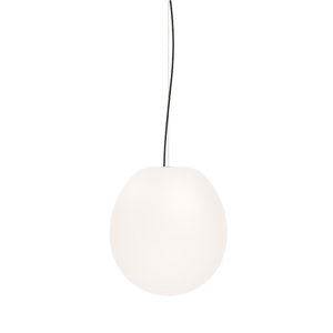 Wever & Ducré - Dro Suspended 4.0 - White Opal Glass / Black Mounting