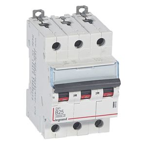 Legrand - Disj. DX³ 6000A/10kA 3P B25 400V - 3 modules