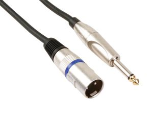 Velleman - Xlr-kabel - xlr mannelijk naar jack 6.35 mm mannelijk - mono - 1.5 m
