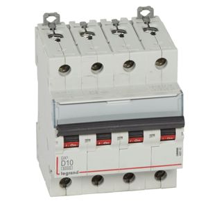 Legrand - Autom. DX³ 6000A/10kA 4P D10 400V 4 modules