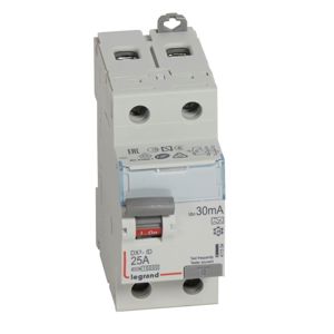 Legrand - Inter diff DX³ 2P 30mA 25A Type A - 2 modules