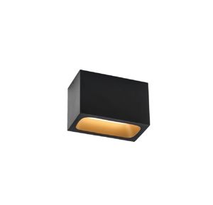 Wever & Ducré - Pirro Opal Ceiling Surface 2.0 Led 7W Cri90 2700K Black + Gold Detail