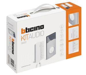 Bticino - AV - Audiokit met 1 drukknop Linea 3000 + Classe100A16M