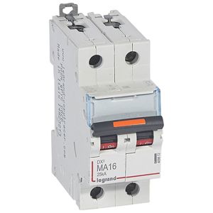 Legrand - Automaten DX³ MA 2P 16A 230/400V - 25KA - 2mod