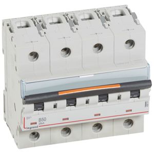 Legrand - Automaten DX³ 4P B 50A 400V - 25KA - 6 mod