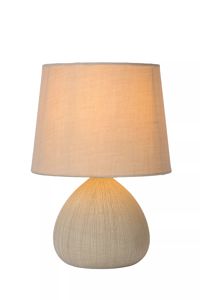 Lucide - RAMZI - Lampe de table - Ø 18 cm - 1xE14 - Crème