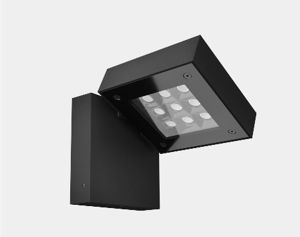 LEDS C4 - Wall Fixture Ip66 Modis Optics Single Led 18.3W Led Warm-White 2700K On-Off Black 1809Lm