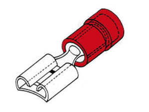 Velleman - Vrouwelijke connector 6.4mm rood
