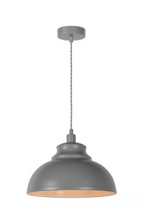 Lucide - ISLA - Hanglamp - Ø 29 cm - 1xE14 - Grijs