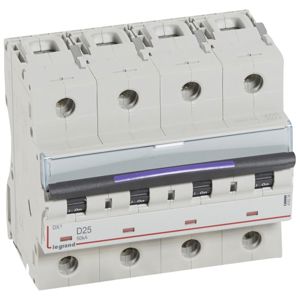 Legrand - Automaten DX³ 4P D 25A 400V - 50KA - 6mod