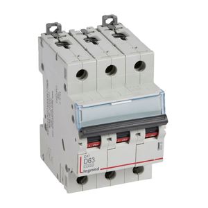 Legrand - Autom. DX³ 10000A/16kA 3P D63 400V - 3 modules