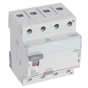 Legrand - Inter diff TX³ 4P 30mA 63A Type A - 4 modules