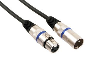 Velleman - Xlr-kabel - xlr mannelijk naar xlr vrouwelijk - 6 m - zwart