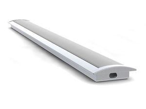 Velleman - Recessed slimline 8 mm - aluminium-inbouwprofiel voor ledstrip - geanodiseerd aluminium - zilver - 2 m
