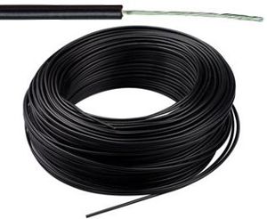 VTBst kabel / draad 0,75 mm² - zwart (H05V-K) - VTBST075ZW