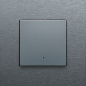 Niko Home Control enkelvoudige drukknop LED, alu grey coated