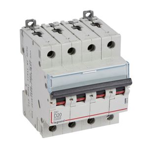 Legrand - Autom. DX³ 10000A/16kA 4P D20 400V - 4 modules