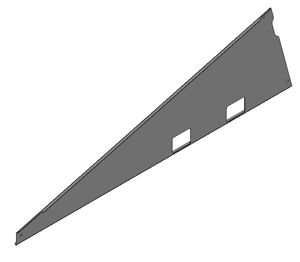 Van der Valk - Panneau galvanisée latéral ValkPro+ L15° (droite)