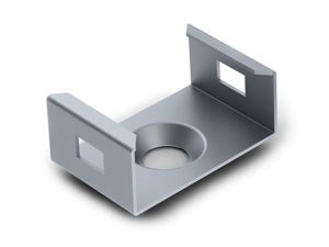 Velleman - Montagebeugel voor aluminiumprofile voor ledstrip slimline 7 mm - verenstaal - zilver