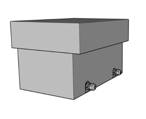 EREA - IP44-Metalen beschermkap-300x250x250mm