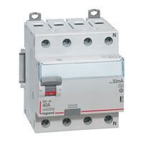 Legrand - Inter diff DX³ 4P 30mA 40A Type A - 4 modules