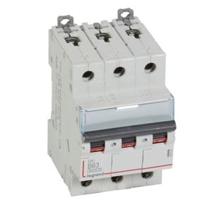 Legrand - Autom. DX³ 6000A/10kA 3P B63 400V - 3 modules