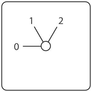 Benedikt & Jäger - 2-standenschakelaar met 0-positie (22.5mm)