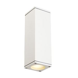 SLV LIGHTING - THEO UP/DOWN OUT GU10 WANDLAMP, WIT, MAX. 2X35W