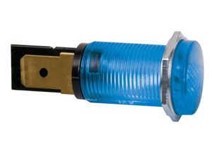 Velleman - Ronde signaallamp 14mm 220v blauw
