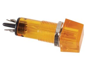 Velleman - Square 11.5 x 11.5mm panel control lamp 220v amber