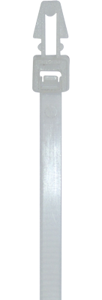 ELEMATIC - Kabelband wit 155 x 3,5 pushmount