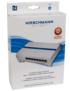 Hirschmann - 8 poorts Gigabit switch met PoE CAS 8 shop