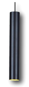 TECO - Teco LED Pendelarm. NAULA 9.2W 3000K Ra90 Dim Zwart 32° 60x250