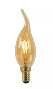 Lucide - CT35 - Ampoule filament - Ø 3,5 cm - LED Dim. - E14 - 1x3W 2200K - Ambre