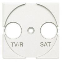 Bticino - Axolute plaque blanche pour prise TV/R/SAT