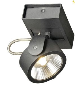 SLV LIGHTING - KALU LED 1 applique/plafonnier, noir, LED 17W, 3000K, 60°