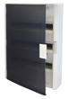 TECO - Armoire modulaire Conexbox 60 3 rangées porte transparente