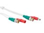 Velleman - Câble d'alimentation et câble vidéo pour cctv - 18 m - blanc - standard